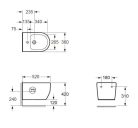 Bidé, Arezzo design Kansas függesztett bidé, fehér AR-803