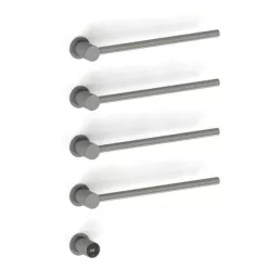   Egyenes radiátor,Arezzo design Tubeline elektromos törölközőszárító, gun metal AR-TL45100GM