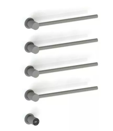 Egyenes radiátor,Arezzo design Tubeline elektromos törölközőszárító, gun metal AR-TL45100GM