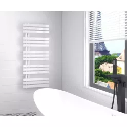   Egyenes radiátor, Arezzo design Horizont Matt White Slim 1200x500  törölközőszárító,AR-HS12050MW