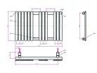 Egyenes radiátor, Arezzo design Flat White 800x500 törölközőszárítós radiátor AR-FW8050
