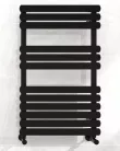 Egyenes radiátor, Arezzo design Flat Black 800x500 törölközőszárítós radiátor AR-FB8050