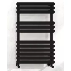   Egyenes radiátor, Arezzo design Flat Black 800x500 törölközőszárítós radiátor AR-FB8050