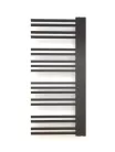 Egyenes radiátor, Arezzo design Blackline 1200x502 törölközőszárító radiátor AR-BL12050