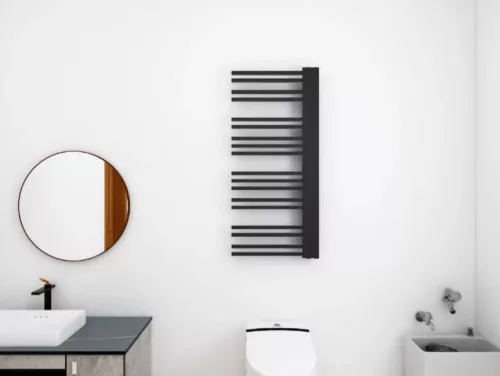 Egyenes radiátor, Arezzo design Blackline 1200x502 törölközőszárító radiátor AR-BL12050