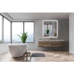   Fürdőszoba tükör, Arezzo design LED okos tükör órával AR-6070