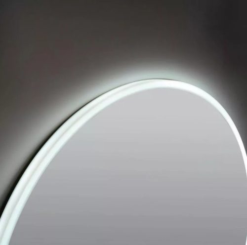 Fürdőszoba tükör, Arezzo design LED okos tükör 100 cm, kerek, órával AR-3054