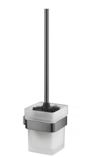 WC kefe tartó, Arezzo design Mono WC kefe tartó, gun metal AR-120061GM