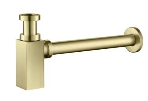 Mosdószifon, Arezzo design Square mosdószifon, szálcsiszolt arany AR-244G