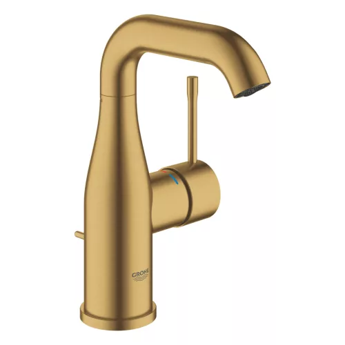 Mosdó csaptelep, Grohe Essence egykaros mosdó csaptelep, M méret, szálcsiszolt arany 24173GN1