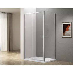   Zuhanykabin, Aqualine Ugga zuhanykabin 120x80 cm, átlátszó üveggel ATS120-01