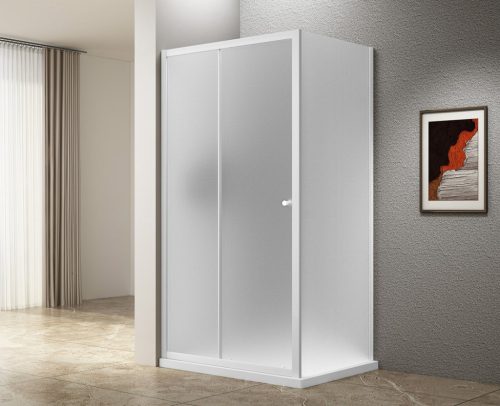 Zuhanykabin, Aqualine Ugga zuhanykabin 110x80 cm, brick üveggel, fehér AWS110-01