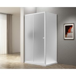   Zuhanykabin, Aqualine Ugga zuhanykabin 110x90 cm, brick üveggel, fehér AWS110-02