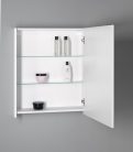 Felső szekrény, Aqualine Deneb tükrös szekrény 60x70x18 cm, matt fehér DN060