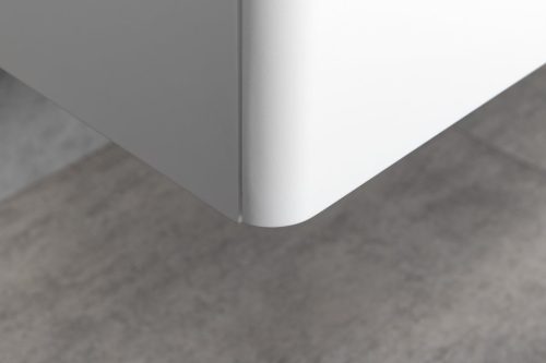 Fali szekrény, Aqualine Deneb fali szekrény fogantyú nélkül, 31x150x35 cm L/P, matt fehér DN180