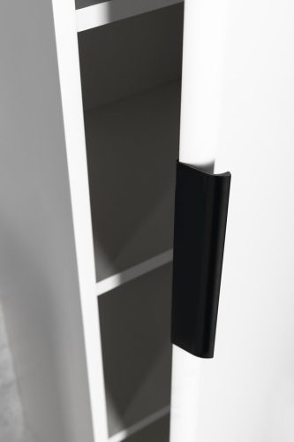 Fali szekrény, Aqualine Deneb fali szekrény fogantyú nélkül, 31x150x35 cm L/P, matt fehér DN180