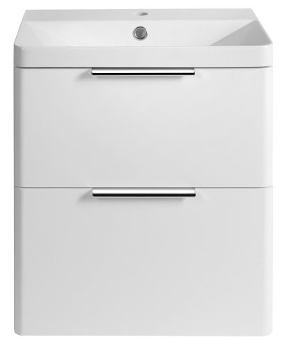 Alsó szekrény, Aqualine Deneb mosdótartó szekrény 50,5x55x43,5 cm, matt fehér DN254
