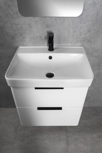 Alsó szekrény, Aqualine Deneb mosdótartó szekrény 56,5x55x43,5 cm, matt fehér DN260