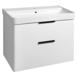   Alsó szekrény, Aqualine Deneb mosdótartó szekrény 77,3x55x43,5 cm, matt fehér DN280