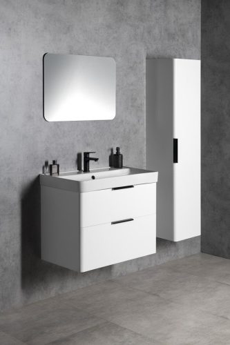 Alsó szekrény, Aqualine Deneb mosdótartó szekrény 77,3x55x43,5 cm, matt fehér DN280
