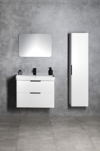 Alsó szekrény, Aqualine Deneb mosdótartó szekrény 77,3x55x43,5 cm, matt fehér DN280