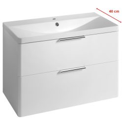   Alsó szekrény, Aqualine Deneb mosdótartó szekrény 80,5x55x39,4 cm, matt fehér DN284