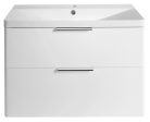 Alsó szekrény, Aqualine Deneb mosdótartó szekrény 80,5x55x39,4 cm, matt fehér DN284