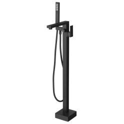   Kádtöltő csaptelep, Sapho Cubemix szabadonálló kádtöltő csaptelep, matt fekete CM021B