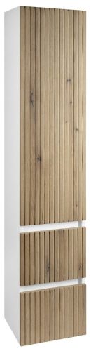 Fali szekrény, Aqualine Paneda Strip jobbos/balos 35x165x31 cm, emporio tölgy PN265