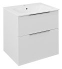 Alsó szekrény, Sapho Cirasa mosdótartó szekrény 59,3x64x46cm, fényes fehér CR601-3030