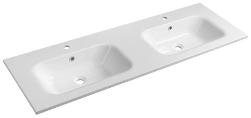 Mosdó, Sapho Sidra öntött márvány duplamosdó 141x46 cm SD141