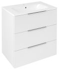 Alsó szekrény, Sapho Cirasa mosdótartó szekrény 69,8x75x46 cm fényes fehér CR731-3030