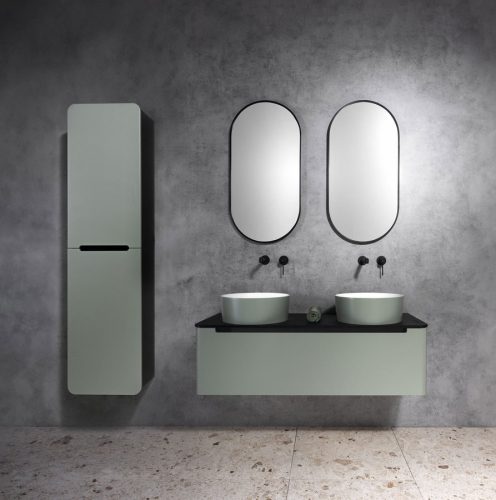 Alsó szekrény, Sapho Kerala mosdótartó szekrény 120x35x47,5 cm verde KR120-4444