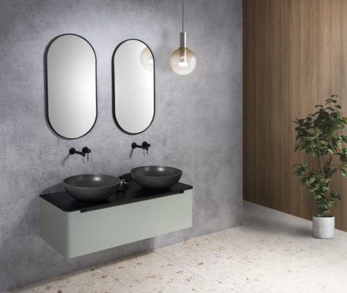 Alsó szekrény, Sapho Kerala mosdótartó szekrény 140x35x47,5 cm verde KR140-4444