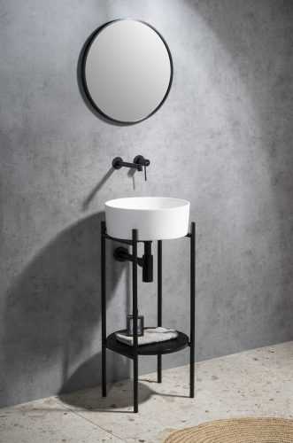 Mosdó, Sapho Thin pultra szerelhető rockstone mosdó 38x14,2cm WN548