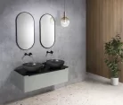 Mosdó, Sapho Turf beton mosdó 44 cm szürke gránit AR436