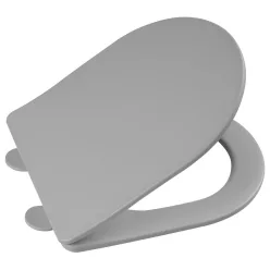   WC tető, Sapho Paco slim, soft-close wc ülőke matt szürke PCS1012GR