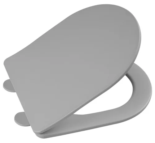 WC tető, Sapho Paco slim, soft-close wc ülőke matt szürke PCS1012GR