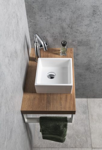 Mosdó, Sapho Sanna öntött márvány mosdó 25x25 cm SN250