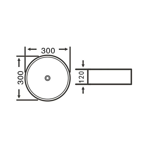Mosdó, Sapho Nimis kerámia mosdó 30 cm AR489