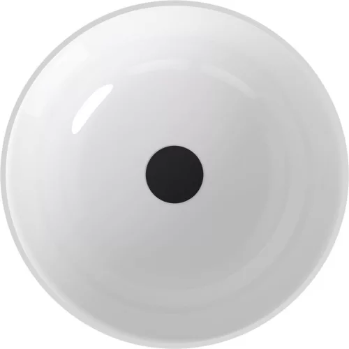 Mosdó, Sapho Banera Round öntött márvány mosdó 39 cm, fehér/matt szürke 14337.32
