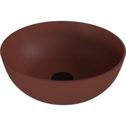   Mosdó, Sapho Banera Round öntött márvány mosdó 39 cm, matt barna 14337.71