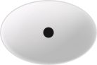 Mosdó, Sapho Banera Oval öntött márvány mosdó 60x40 cm, matt fehér 14397MAT