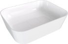 Mosdó, Sapho Banera Square öntött márvány mosdó 50x36 cm, fehér 14596
