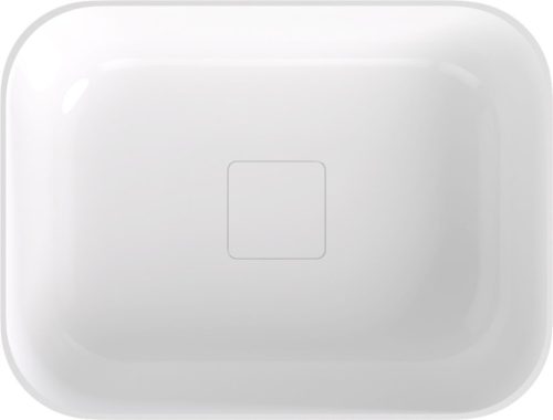 Mosdó, Sapho Banera Square öntött márvány mosdó 50x36 cm, fehér 14596