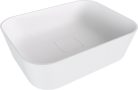 Mosdó, Sapho Banera Square öntött márvány mosdó 50x36 cm, matt fehér 14596MAT