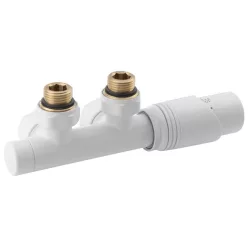   Csatlakozó készlet termosztáttal, Sapho Bruckner Wicher, középső bekötéshez 50 mm,fehér 600.311.4