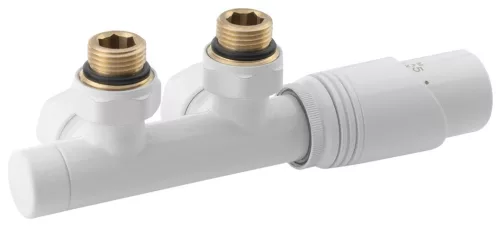 Csatlakozó készlet termosztáttal, Sapho Bruckner Wicher, középső bekötéshez 50 mm,fehér 600.311.4