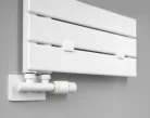 Csatlakozó készlet termosztáttal, Sapho Bruckner Wicher, középső bekötéshez 50 mm,fehér 600.311.4