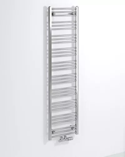 Egyenes radiátor, Sapho Bruckner Albrecht fürdőszobai,középső bekötés,400x1570 mm, króm 600.113.1